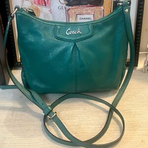 Coach Ashley Swingpack Crossbody Deep Teal Green